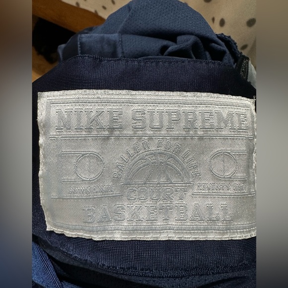 Nike Supreme Tear Away Pants XL Blue Vintage Baller for Life Satin 90s Y2K - Picture 4 of 4